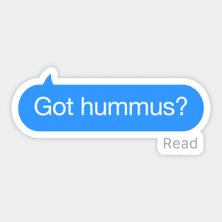 Got Hummus Text Sticker